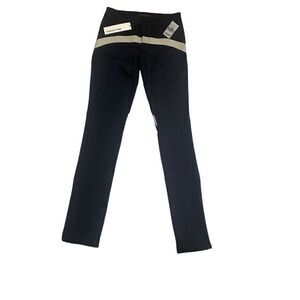 Chalayan Mavi Limited Edition Black Denim Jeans Cream Stripes Women’s 26/33 NWT